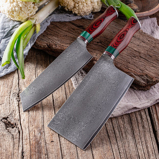 Damascus Steel Kitchen Knife Household Slice Chef Cuisine Knife VG10 Yangjiang Cross-border Foreign Trade Knife