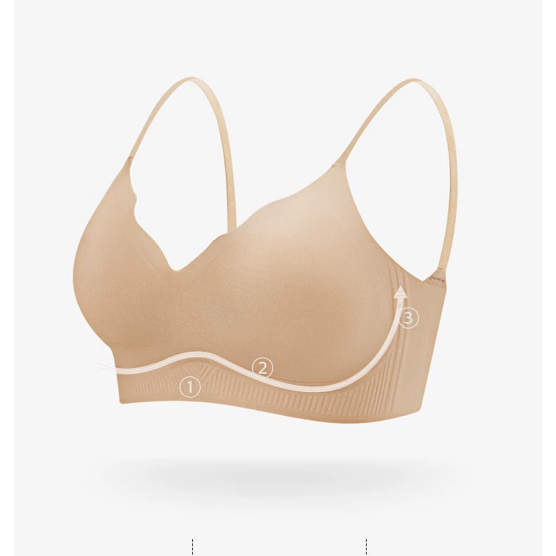 Ашми Invisible straps, push up bra, thin breathable wireless bra, tank top