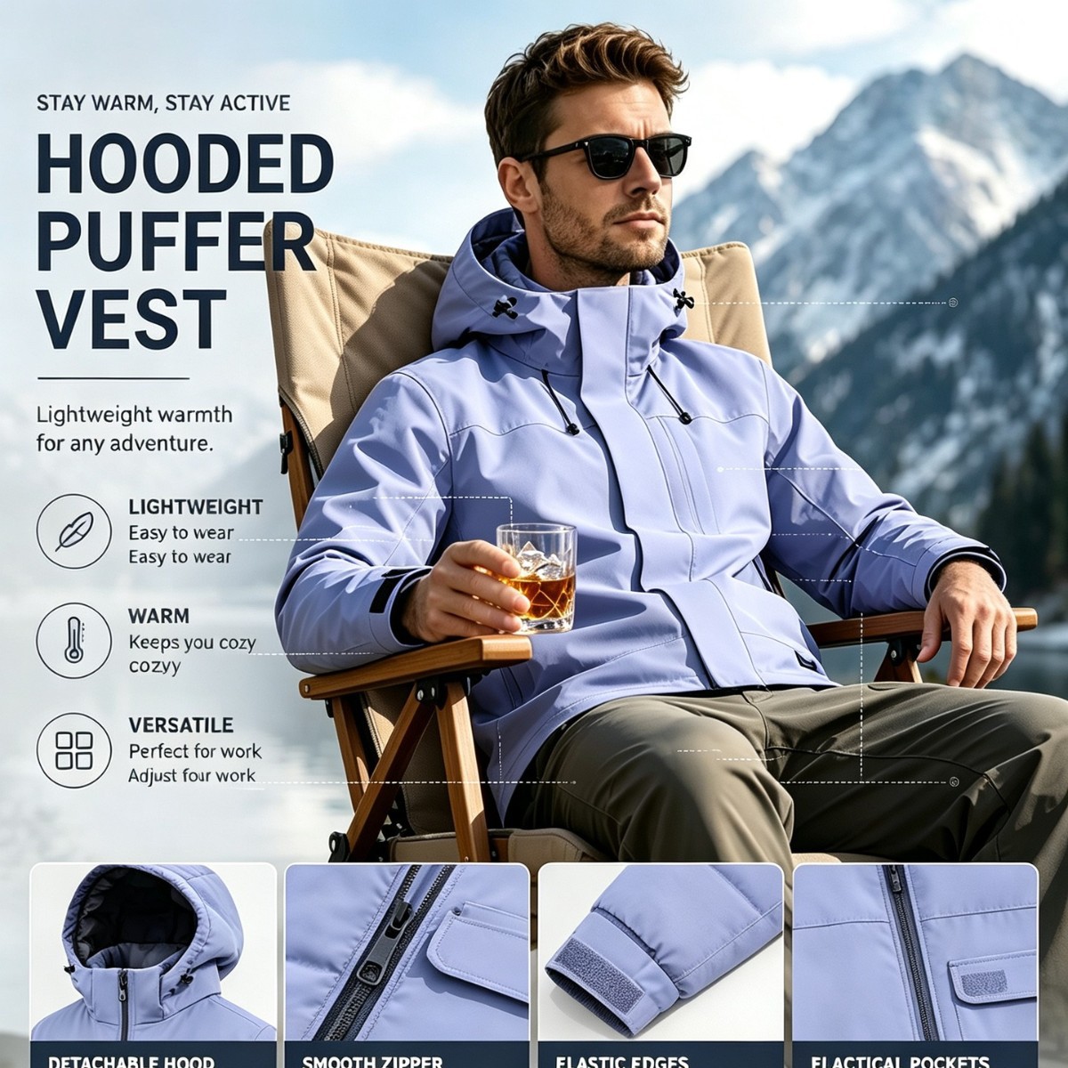 Couple's 3-in-1 fleece two-piece jacket, winter coat, new casual hooded model for cross-border Amazon, colorfast