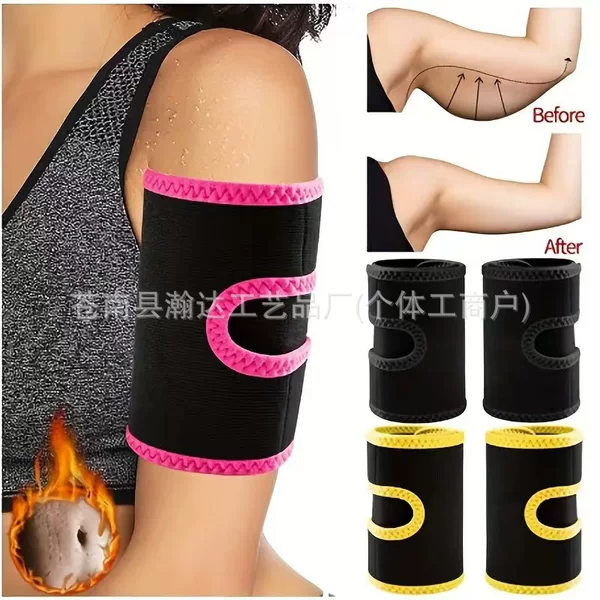 Amazon Women's Body Shaping Sweat-Accelerating Arm Sleeves Cross-Border European and American Fitness Yoga Sports Arm Bands Sweat-Absorbing Arm Wraps Protective Gear
