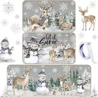 and wear-resistant foot mat, home use | Avtomobil döşəmə paspasları - christmas-11-4060cm-short-style-on-top-crystal-velvet