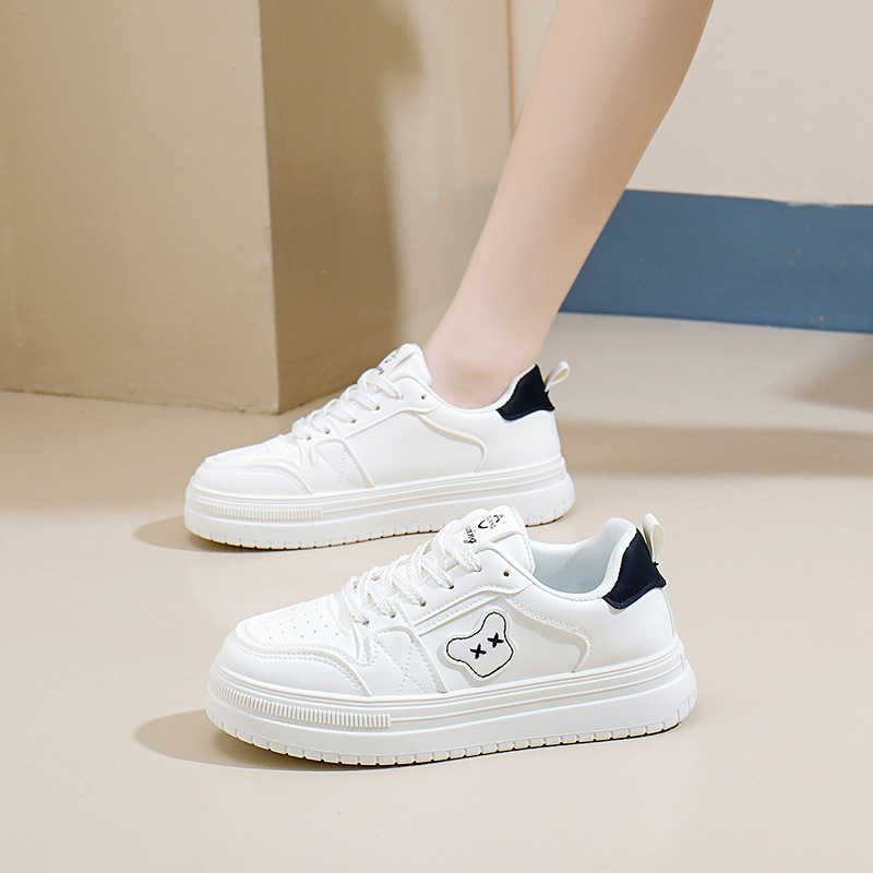 2024 autunno bianco nuova versione coreana ins studentessa altezza crescente suola spessa sport tavola scarpe casual tendenza_voghion.com