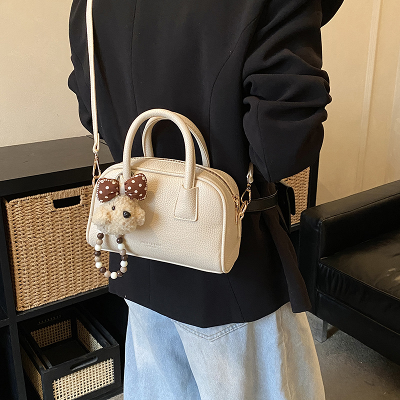 Niche Zhong bolso de almohada portátil para mujeres 2026 nuevo bolso de hombro bolso coreano bolso conchas de litchi