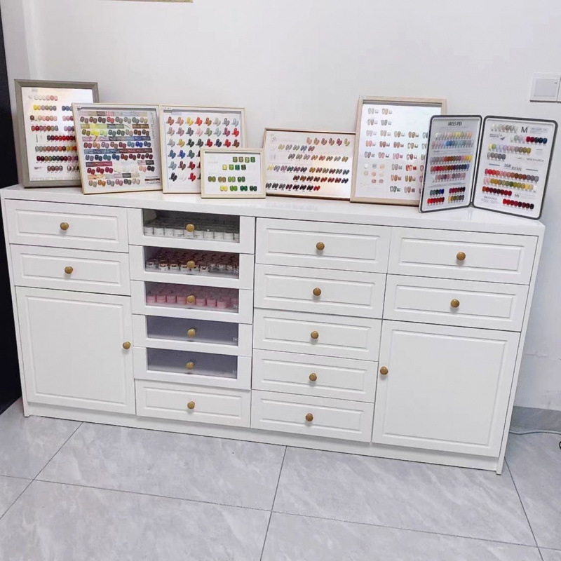 美甲美甲店柜子展示柜指甲油柜甲油胶储物柜产品落地抽屉式收纳柜