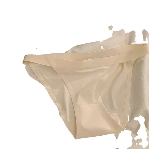 European and American seamless underwear for women's sports fitness yoga cotton sexy low-waist T-pants ice silk women's briefs