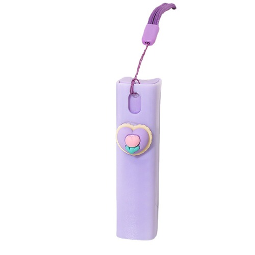 Colorful spray bottle cute lanyard travel refill bottle cartoon portable outdoor portable lotion alcohol small spray bottle