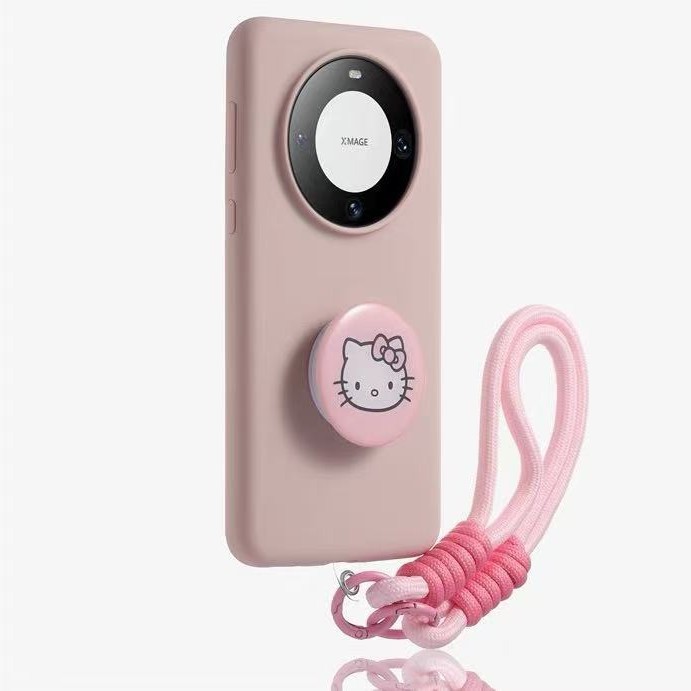 Leche de color sólido simple bordado cordero adecuado para Huawei Mate70Pro funda para teléfono móvil Pura70 cordón 60 mujeres