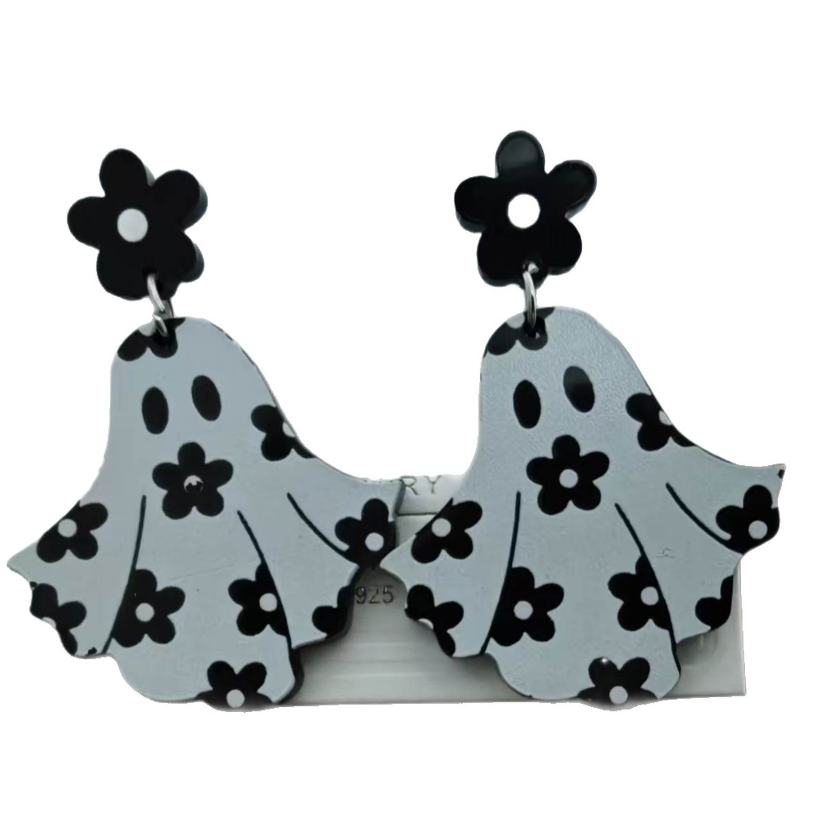 New cross-border Halloween earrings, ghost earrings, acrylic, personalized, simple women's jewelry