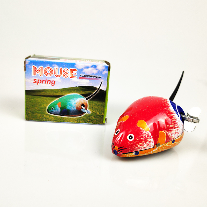 铁皮青蛙怀旧发条玩具上链铁皮青蛙推广夜市地推地摊儿童玩具批发