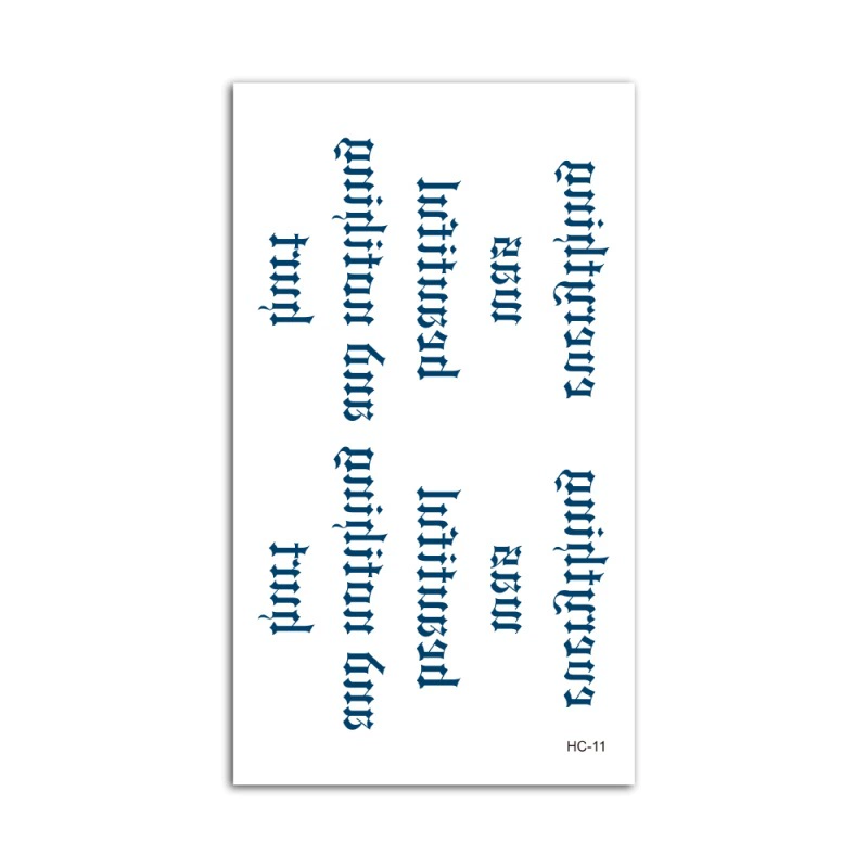 Водонепроницаемые свежие тату-наклейки, листы 105×60 мм, разные принты