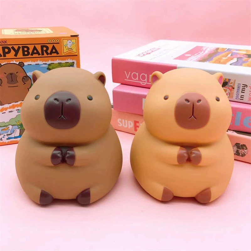 Пластиковый cartoon милый копилка-свинья, игрушка