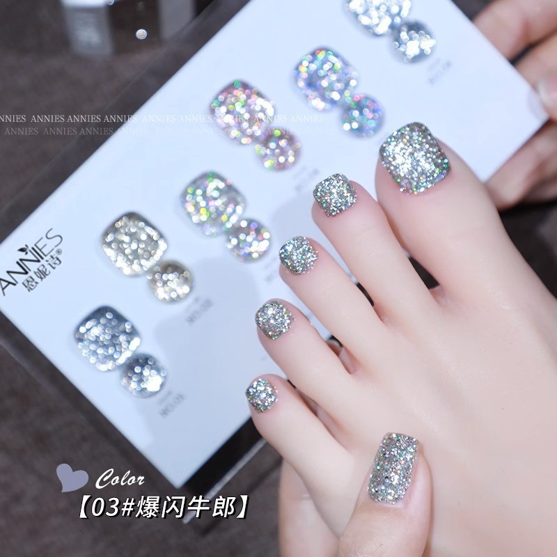 Flash diamante esmalte de uñas pegamento 2023 nueva celebridad de Internet popular color blanco lentejuelas pegamento de diamante para salón de uñas
