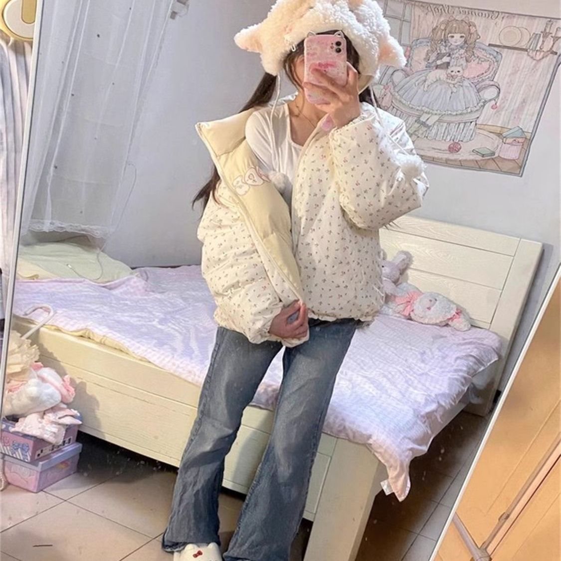 可爱风羽绒服冬季2025年新款小个子短款加厚白鸭绒高端爆款外套