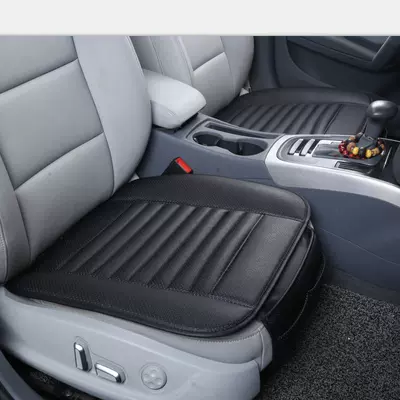 cushion four seasons Universal single piece: Seat cushion, seat cover - front-row-single-with-bamboo-charcoal-black