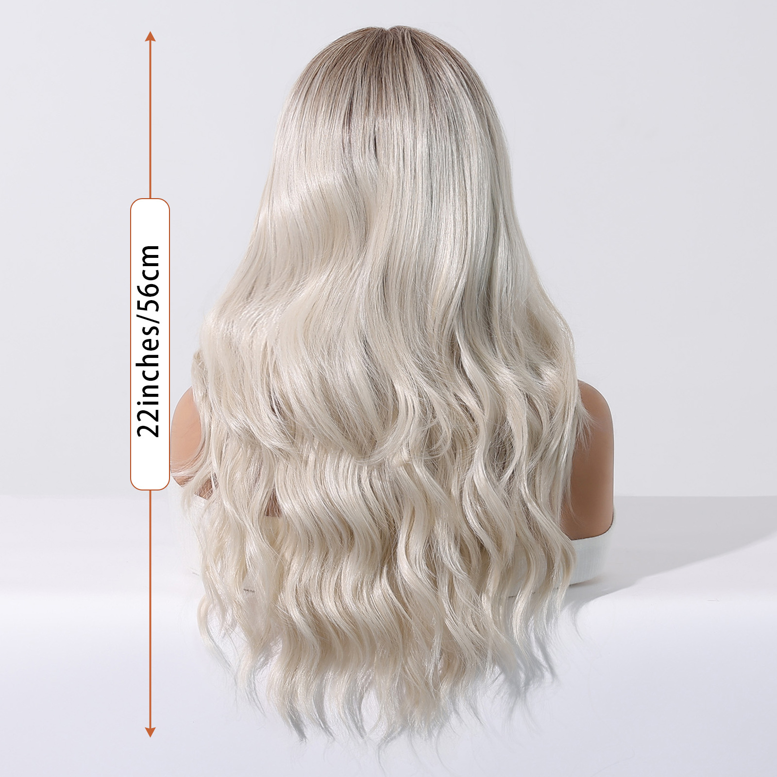 13 * 6 pelucas gris transfronterizas de gran área de mano larga rizada cosida aleatoria de modelado secundario cubierta de cabeza completa