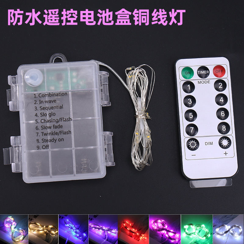 Cross-Border Waterproof Remote Control Battery Box Led Light String Copper Wire Light Star Light Lantern Garland Decorative Light Led Small Light String Cross-Border Waterproof Remote Control Battery Box Led Light String Copper Wire Light Star Light Lantern Garland Decorative Light Led Small Light String