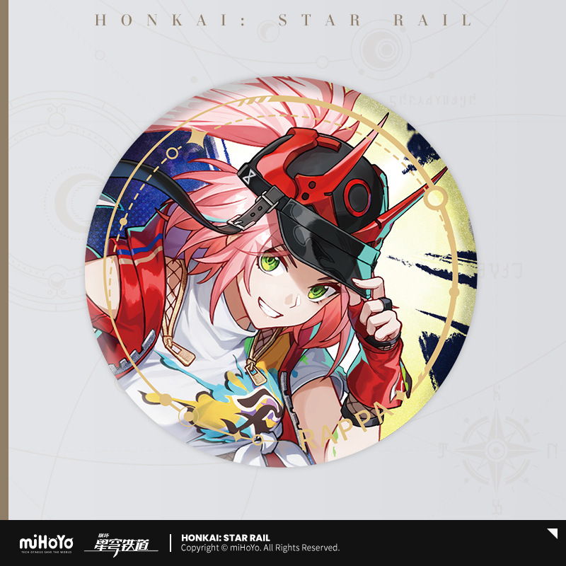 正規品 MiHoYo/崩壊: 星空鉄道スタンドアップ絵画シリーズ缶バッジ-知恵と運命|undefined