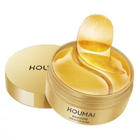 Золотая маска для глаз Humei 24K, 60 наклеек, кристально увлажняющая, не Ложась спать, Уход за глазами, женская маска для глаз, цельная доставка