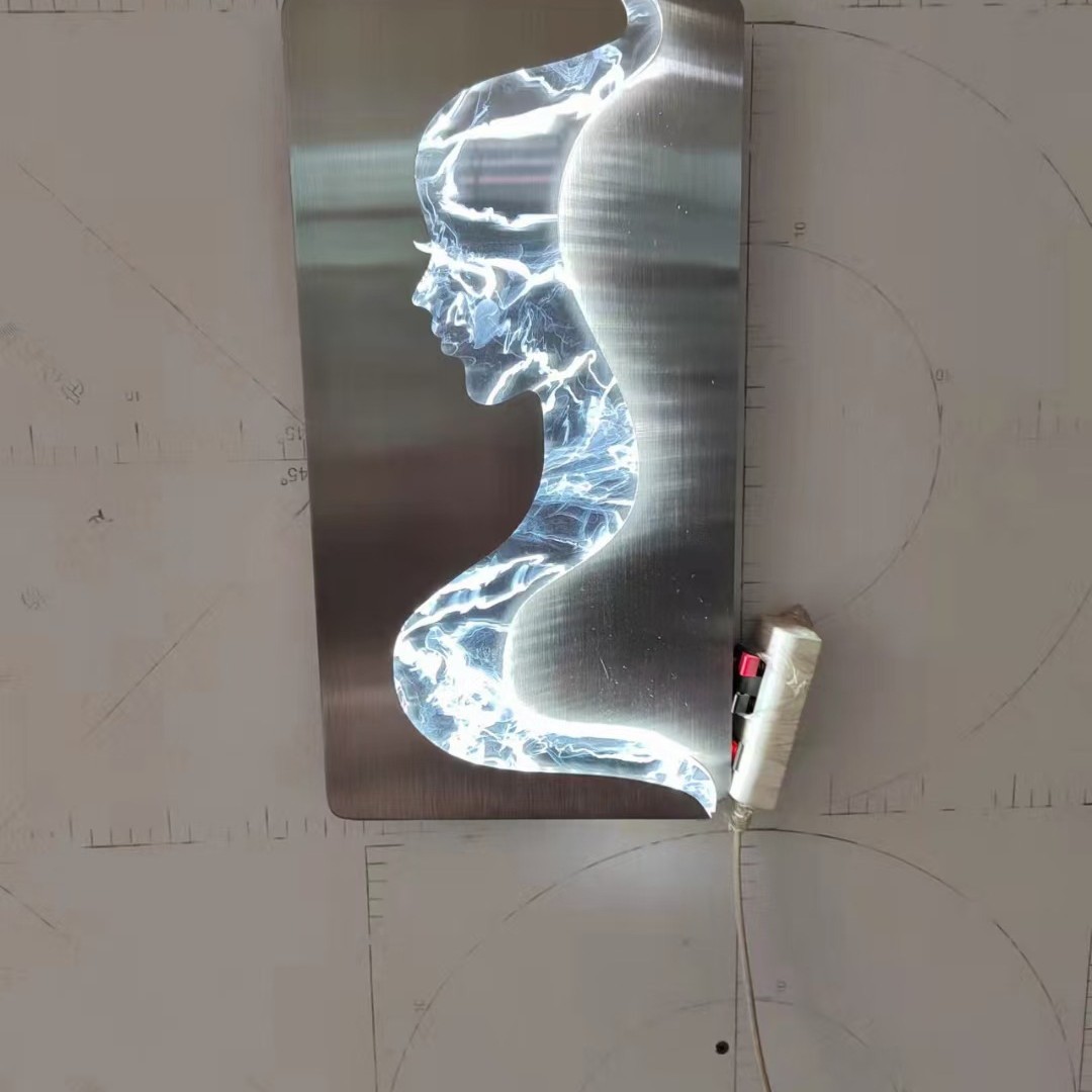 Pasillo de la niña lámpara de pared de lujo de cabeza de cama abstracta lámpara de cabeza de diseño moderno pasillo creativo sala de estar dormitorio