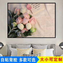 床头画墙贴纸自粘客厅卧室宿舍出租屋房间背景墙装饰壁纸遮丑贴画