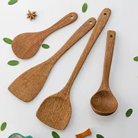 Краска-без воска деревянная лопатка для оптовых крылышек куриные наггетсы длинная ручка жаркое помешивание spatula, протряска, деревянная ложка полный набор критики