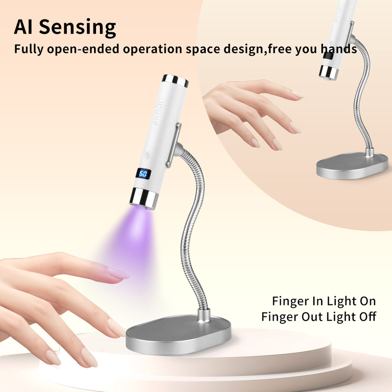 赛迩齐AI智能感应美甲一字灯自动美甲灯手持小型光疗灯Nail lamp|undefined