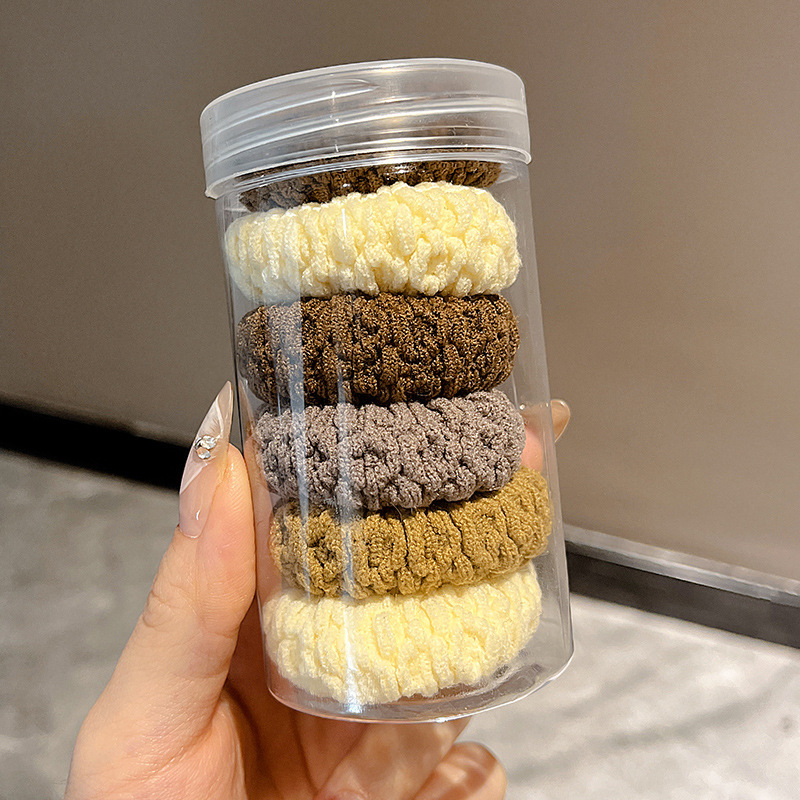 Ligas para el cabello de alta elasticidad de tela resistentes para mujer