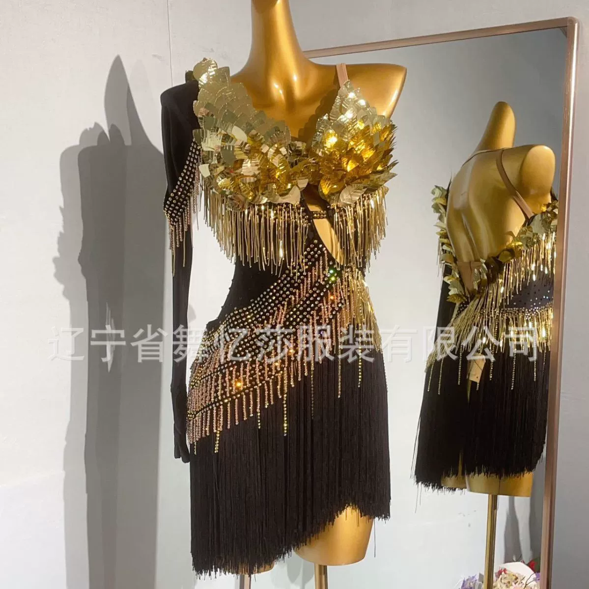 Танцующая Иша * женский новый костюм для латиноамериканских танцев, костюм для конкурса бальных танцев, сетка для горячего сверления для взрослых 2458