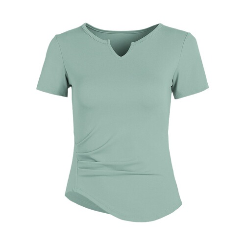 Leica Yoga Wear Women's Summer Pilates Training Fitness Top Daily Casual Short Sleeve High-End Sports Clothing