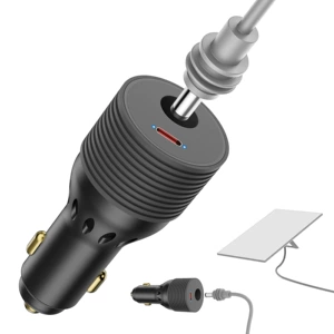 Yeni 12V/24V avtomobil şarj cihazı, 30V3A gücləndirici, DC portlu siqaret alışqanı.