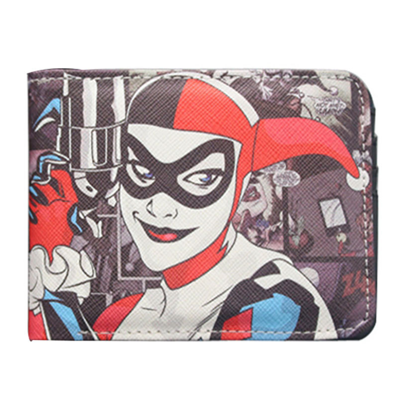 Black Jack Knight billetera corta de dos veces Héroe de dibujos animados estudiante monedero