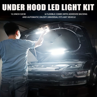 Avtomobil Kapot İş Yoxlama İşığı LED Dəsti 12V Universal İşıq Zolağı