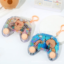 响指XZ-52075卡皮巴拉手柄水机旅行梦想家套圈圈掌上游戏挂件玩具