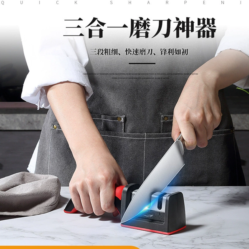 Красно-чёрный заточной нож артефакт быстрый заточной нож заточной камень торговая палатка табачная кошачья шерсть