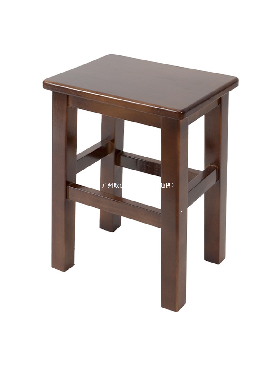 Fábrica directa de taburetes de madera sólida, taburetes domésticos, comedor comercial, escuela, taller de fábrica, estilo chino moderno simple image 5
