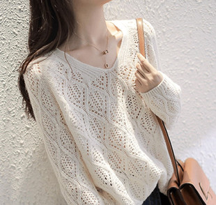 European luxury brand French women's clothing European station original order withdrawal counter foreign trade knitted bottoming sweater for women