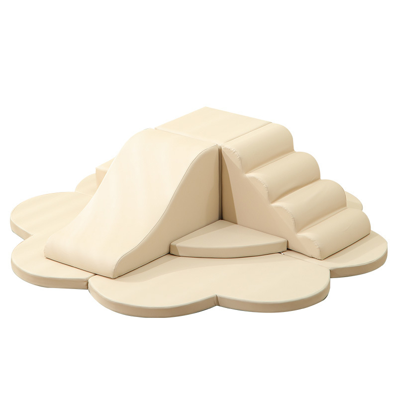 Centro de educación temprana al por mayor transfronterizo, combinación de escalada y deslizamiento de software, entrenamiento de integración sensorial para bebés, tobogán de bolsa suave para interiores para niños