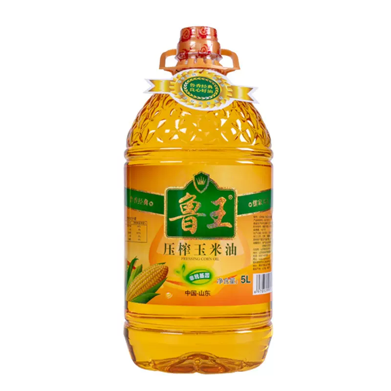 鲁王压榨玉米油1.8L 2.5L 5L 家庭烹饪食用油