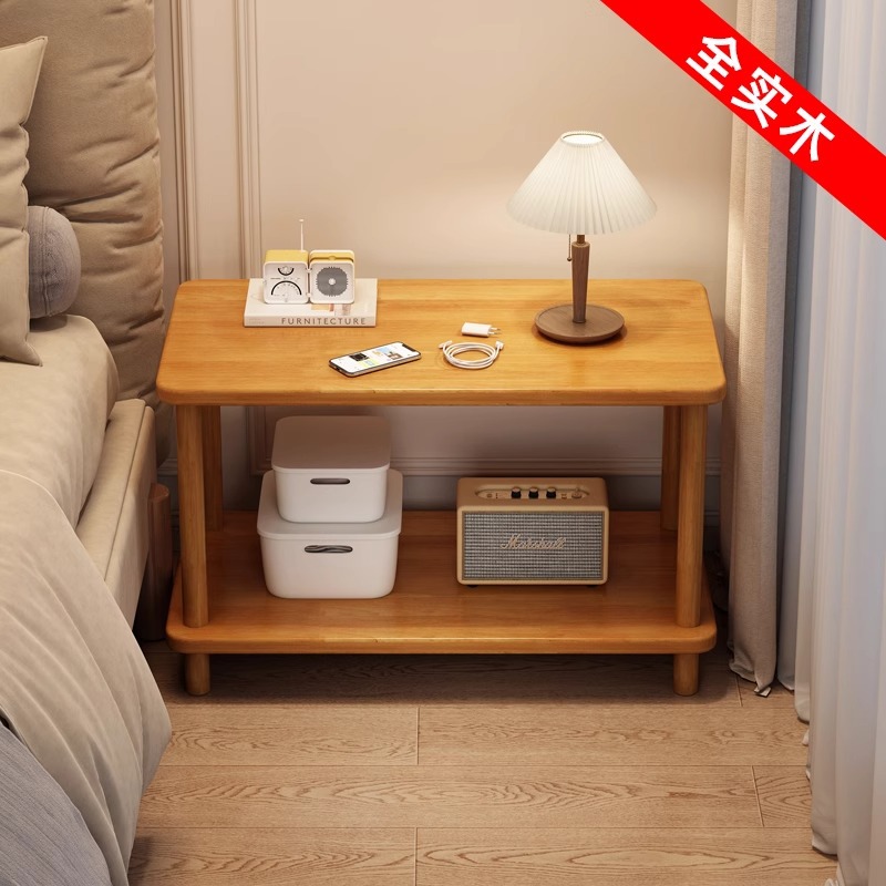 Madera de madera sólida toda la madera sólida simple moderna alquiler de habitaciones de dormitorio simple casero gabinete de cabecera de cama estante de cabecera