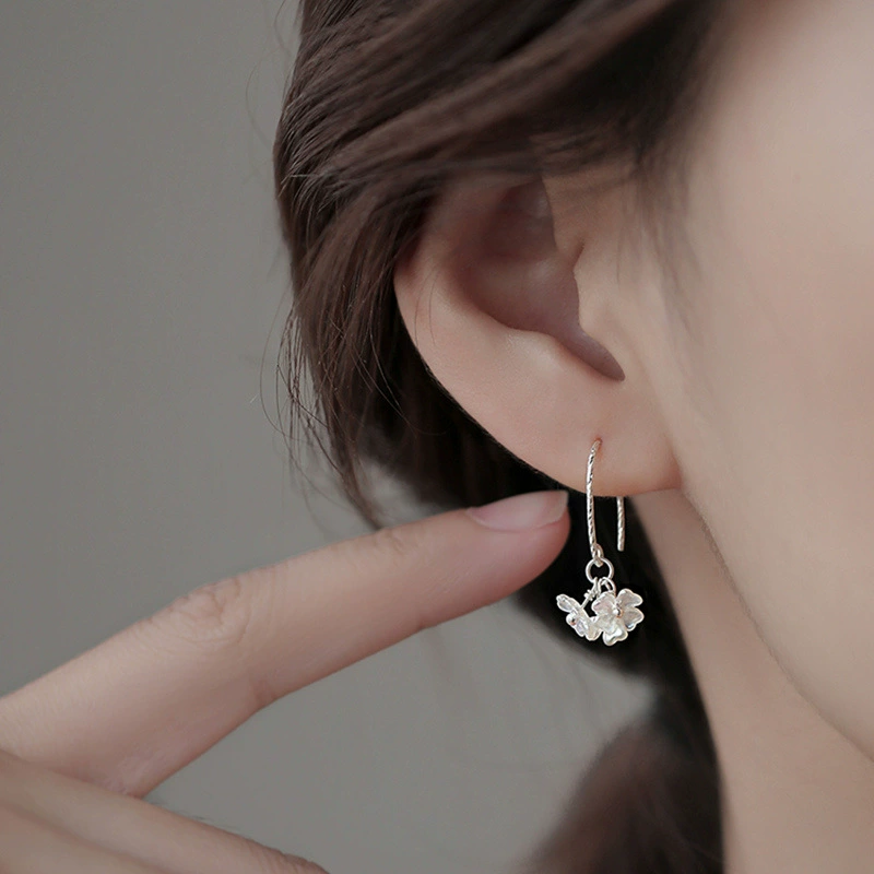 Сережки из жемчуга, цветочные, стиль высокого качества, оптовые