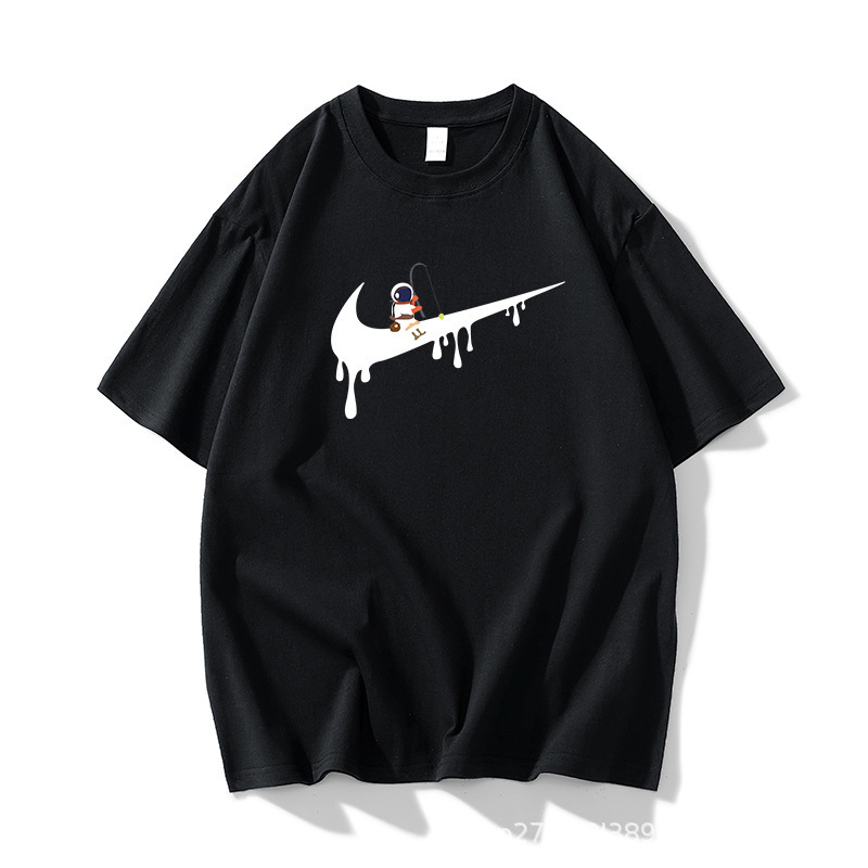 New short sleeve T-shirt men's and women's summer fashion brand plus size loose cotton half sleeve versatile personalized men's and women's casual T-shirt