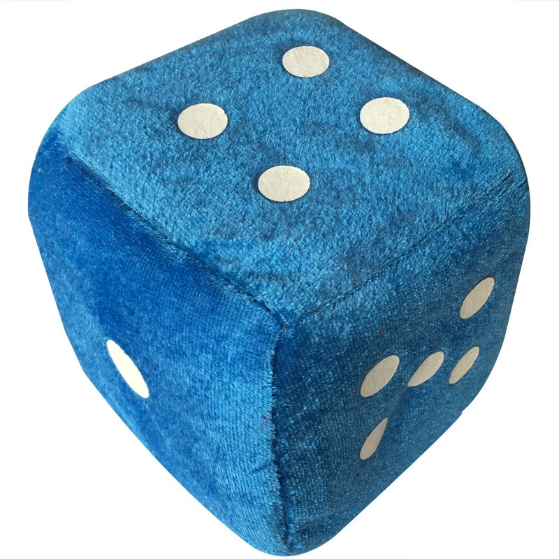 Plush dice, toy, doll for kindergarten, cartoon creative sponge pendant