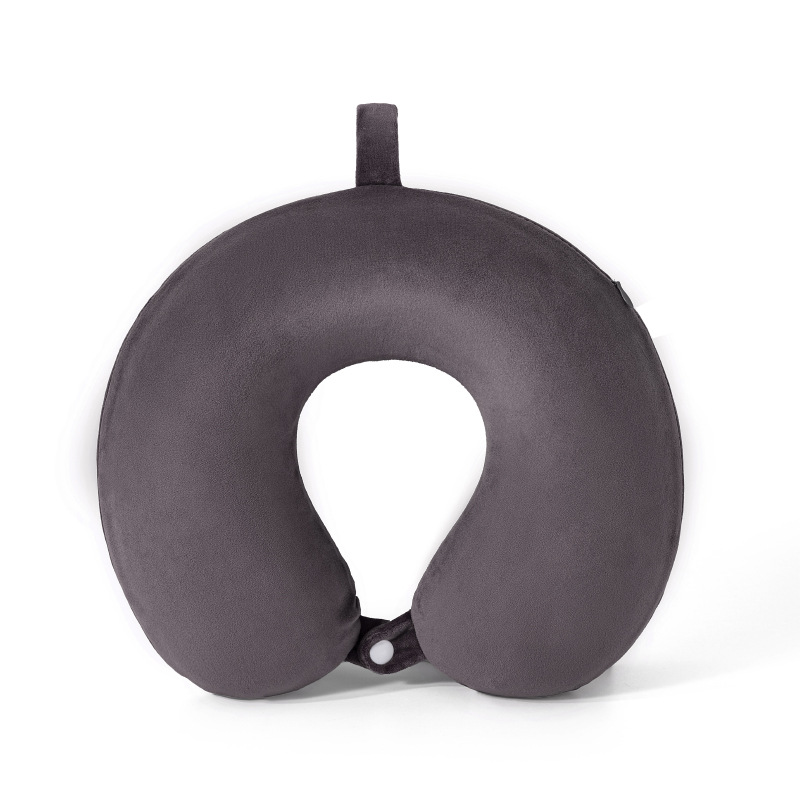 Verano helado sensación fría protección de cuello almohada en forma de U portátil almacenable memoria almohada de cuello de algodón almohada de avión almohada al por mayor existencias