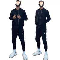 25SS Новые весенние мужские спортивные штаны с вышивкой Flying Man, повседневные спортивные брюки для бега для пар с маленькой этикеткой.