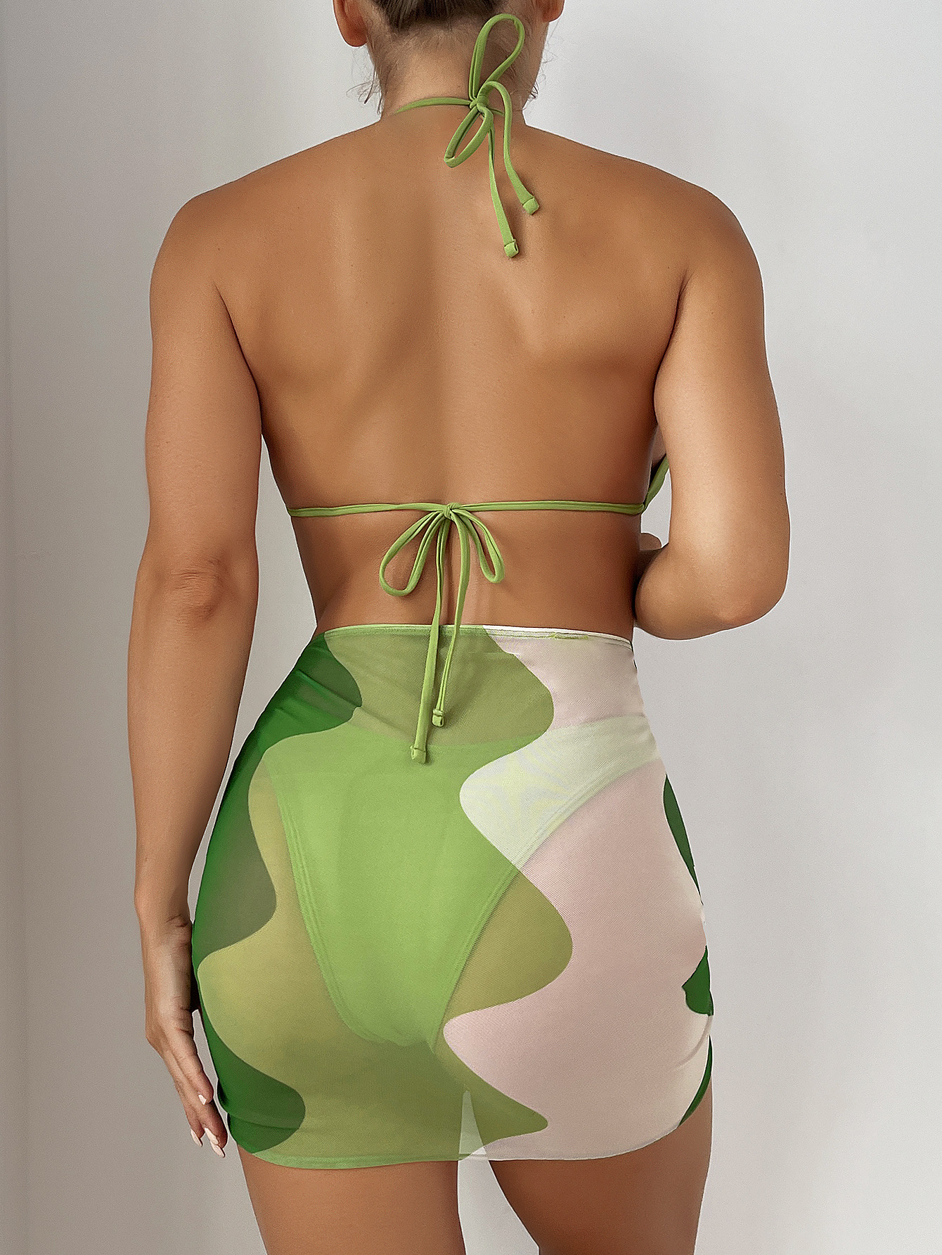 Womenu0027S Sexy Gradient Color Bikinis 3 Piece Set