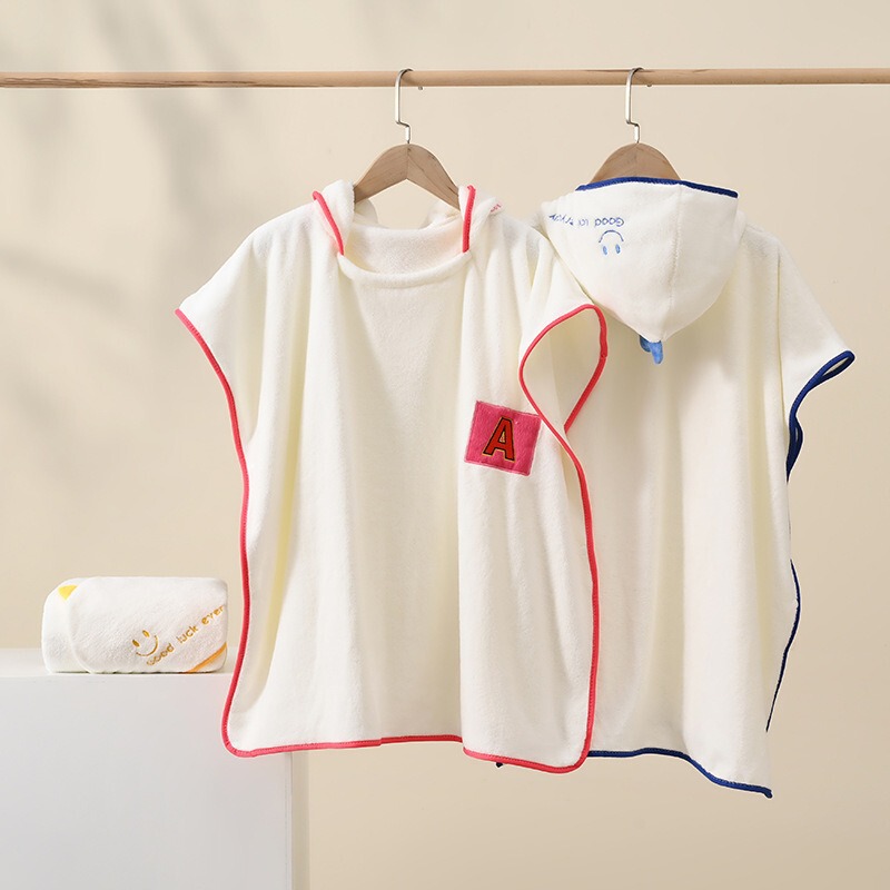 Coral Velvet Hooded Kidsren's Bathrobe Pure Cotton Absorbent Soft Baby Bath Robe Can Wear Kidsren's Bath Towel Cloak Coral Velvet Hooded Kidsren's Bathrobe Pure Cotton Absorbent Soft Baby Bath Robe Can Wear Kidsren's Bath Towel Cloak