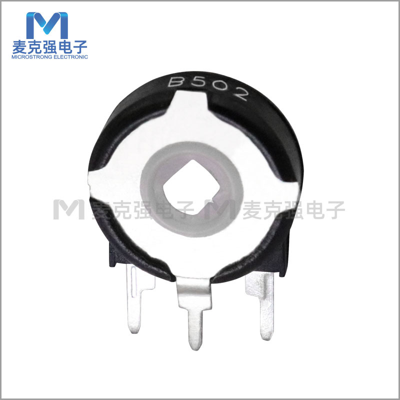 直径15mm西班牙电位器PT15 B5K B502立式椭圆孔微调可调H=2.5mm