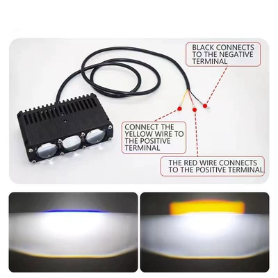 75W three-eye car grille lights, featuring: İşçi projektorları