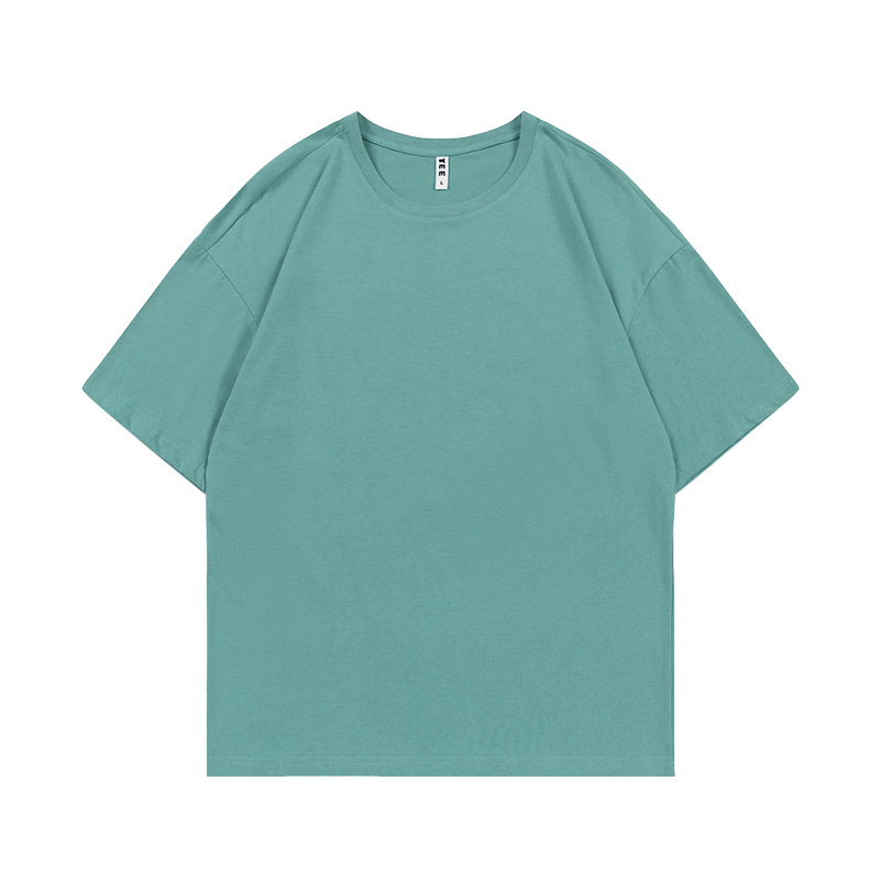 Marca de moda de algodón de manga corta camiseta de cuello redondo ropa de clase camisa cultural camisa publicitaria ropa de trabajo ropa de trabajo impresión personalizada patrón de logotipo