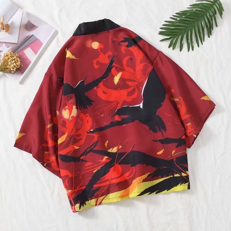 Summer Tang Suit Hanfu Jacket for Men, Ethereal Taoist Robe, Ancient Style Summer Sun Protection Clothing, Chinese Style Men's Thin Cardigan, Trendy